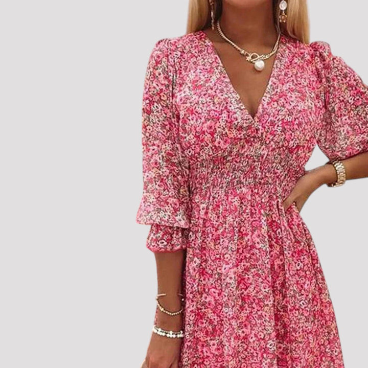 Maria - Vestido Floral de Primavera