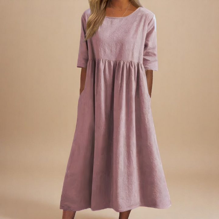 Minea - Vestido Em Algodão Arejado