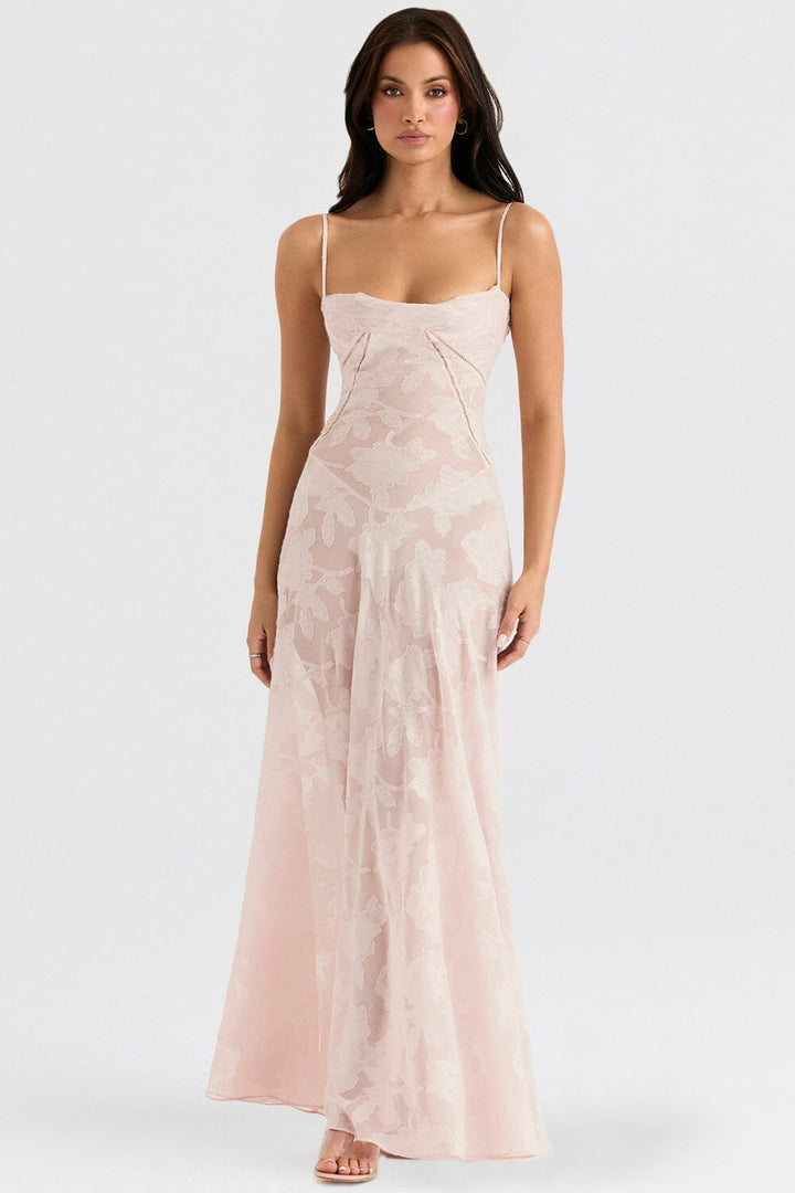 Serena - Vestido longo elegante para casamentos e eventos