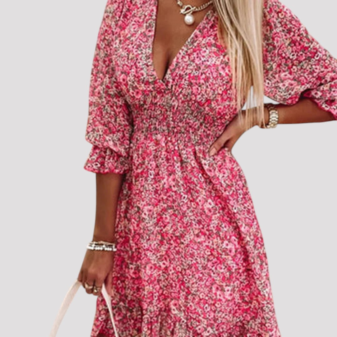 Maria - Vestido Floral de Primavera