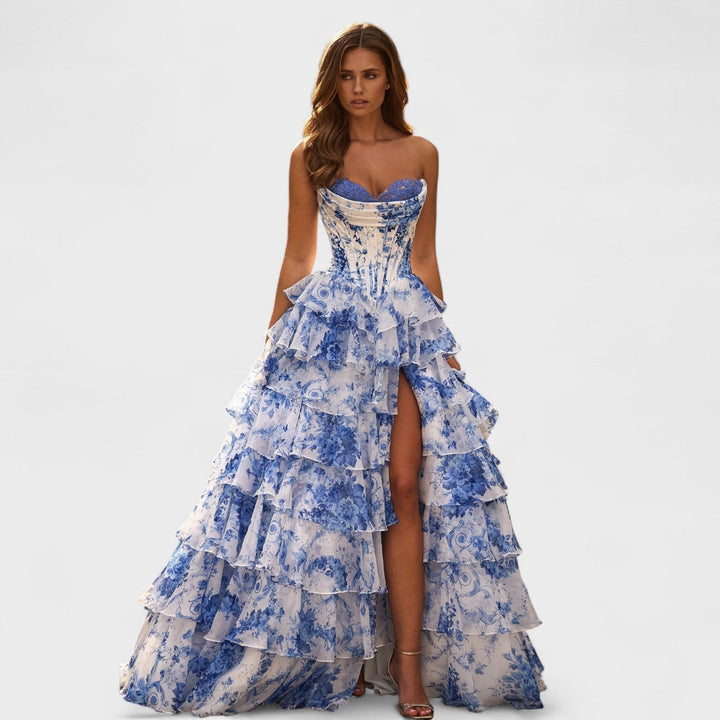Olivia – Vestido de Gala Florido
