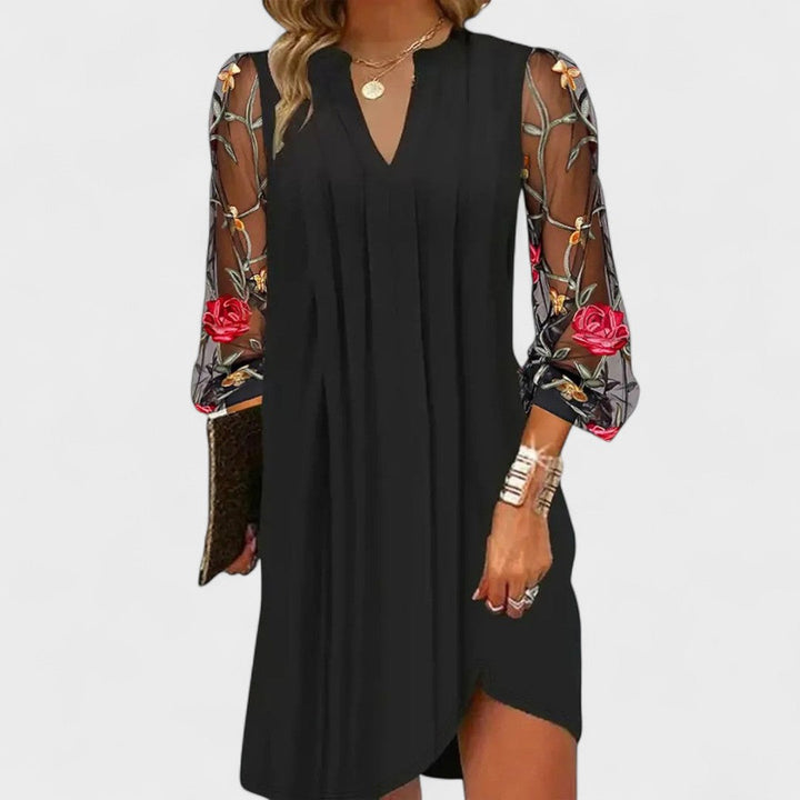 Daniela - Mini vestido elegante com decote em V