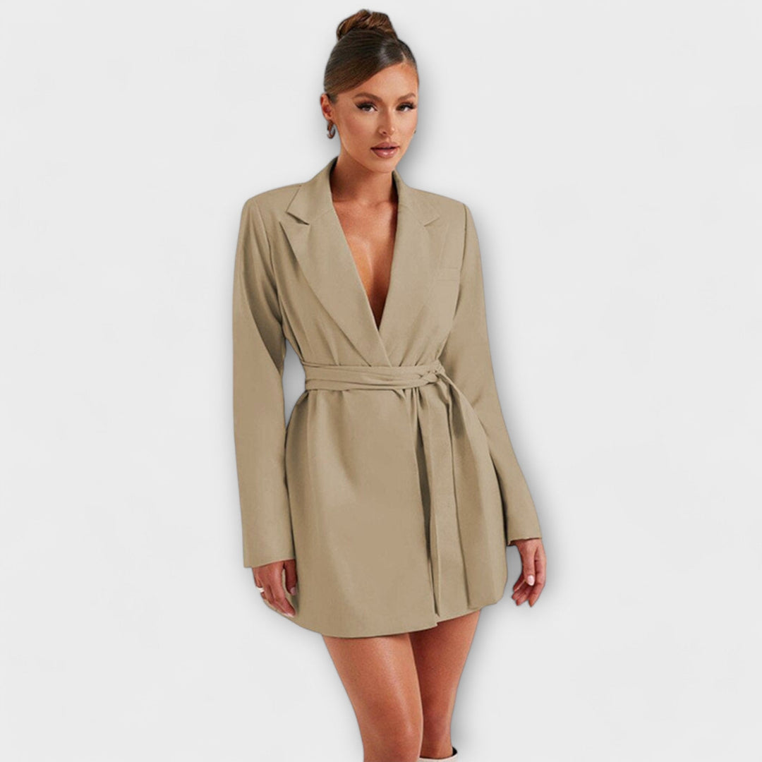 Zélia - Vestido Blazer com Decote em V