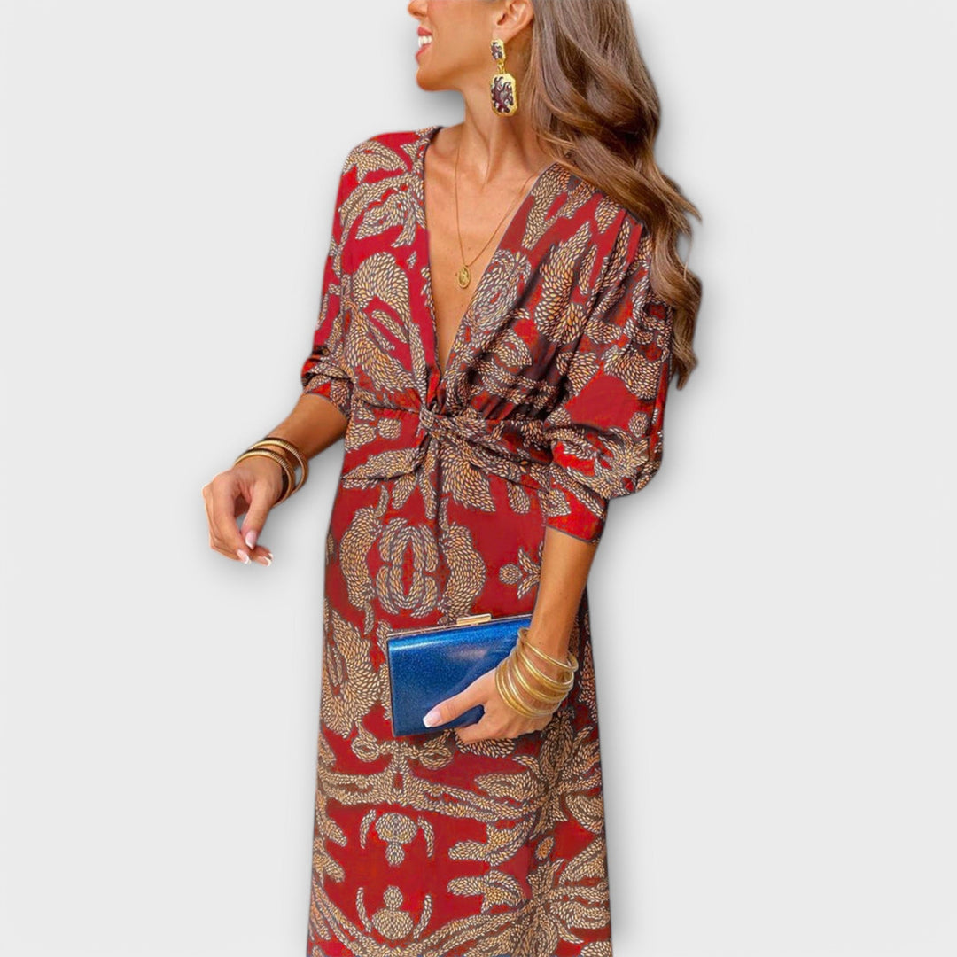 Oriana - Vestido elegante com mangas compridas
