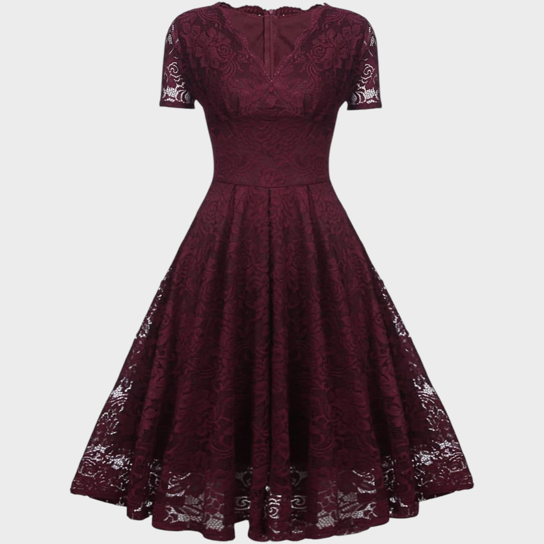 Mara - Vestido de Renda Floral
