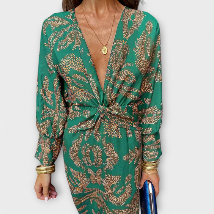 Oriana - Vestido elegante com mangas compridas