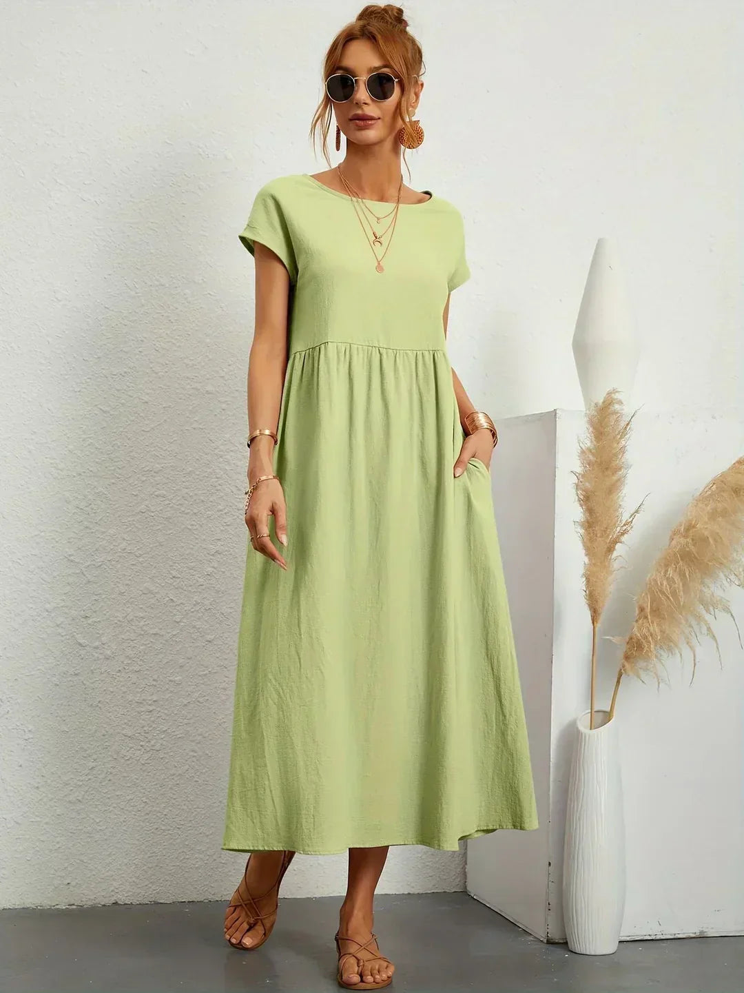 Gabriela | Vestido Midi de Elegância Intemporal