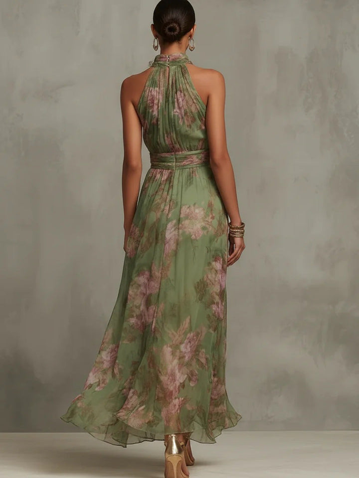Ana - Vestido maxi plissado