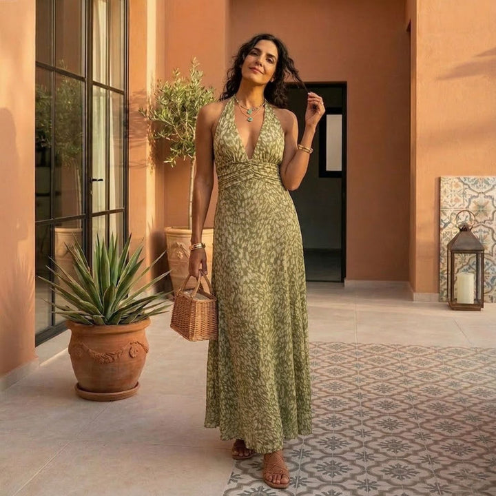 Bruna | Vestido Longo com Laço nas Costas