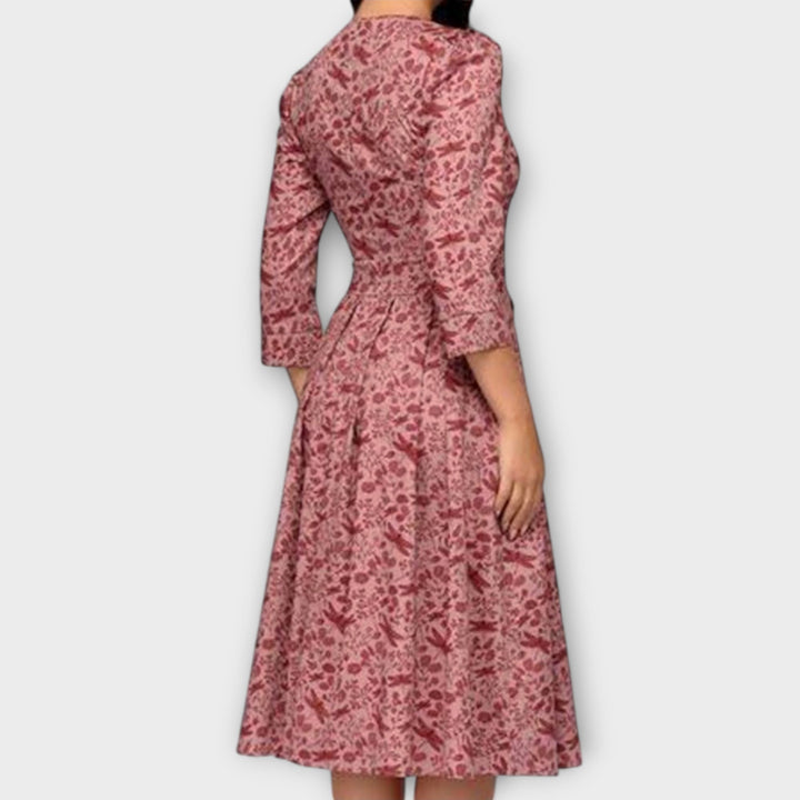 Carolina - Vestido elegante pelo joelho