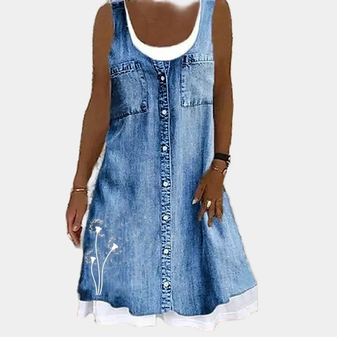 Vestido de Jeans Macio e Elegante