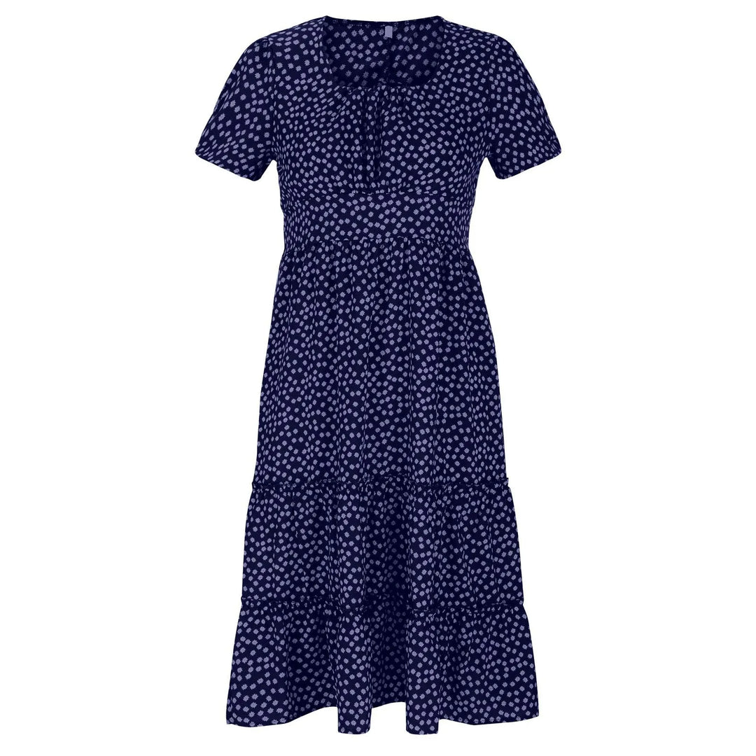 Alda | Vestido midi com padrão floral