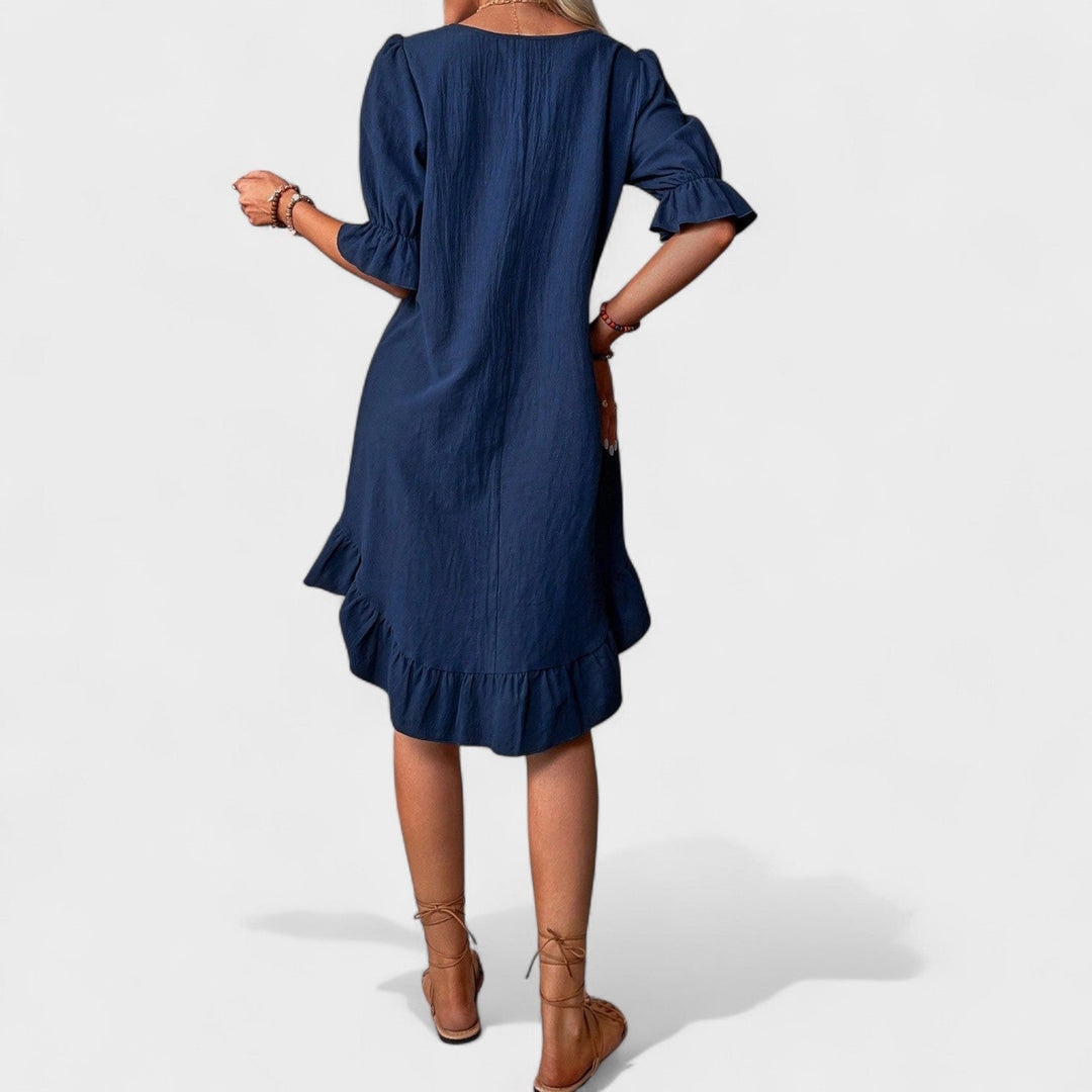 Sassa - Vestido casual com folhos