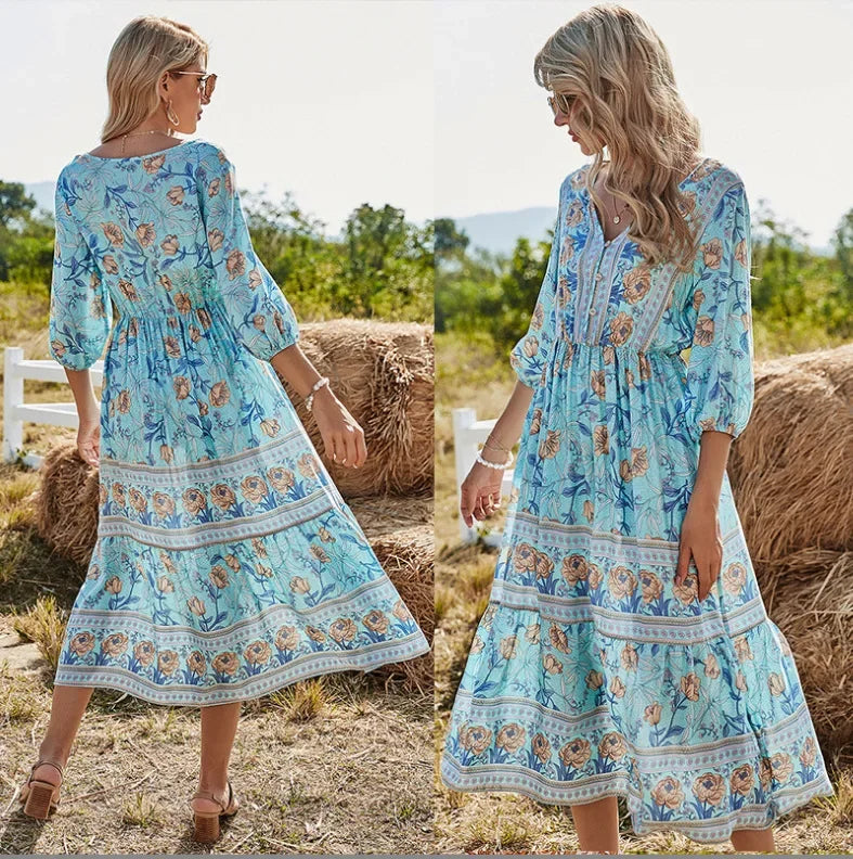 Clara - Vestido Floral Elegante