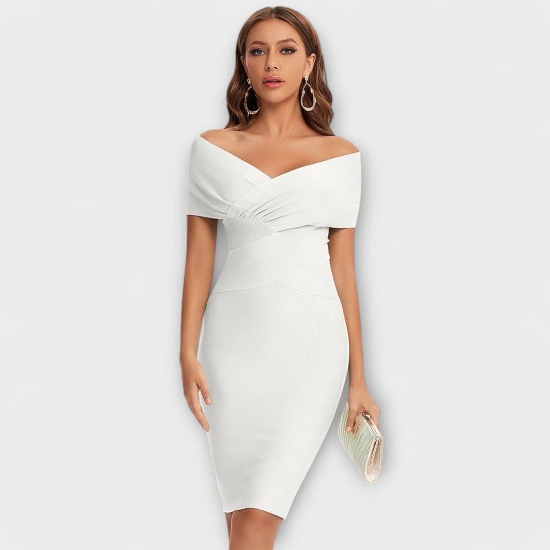 Ofélia - Vestido Elegante com Decote em V