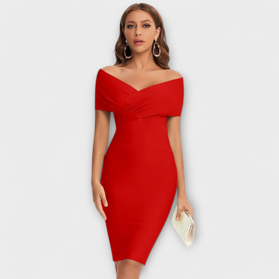 Ofélia - Vestido Elegante com Decote em V