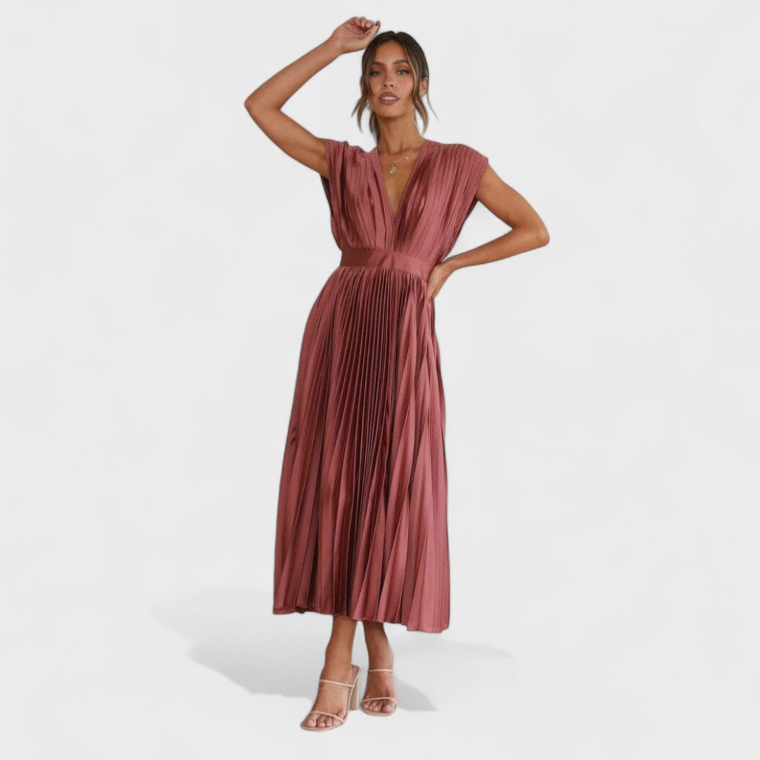 Eduarda - Vestido midi elegante