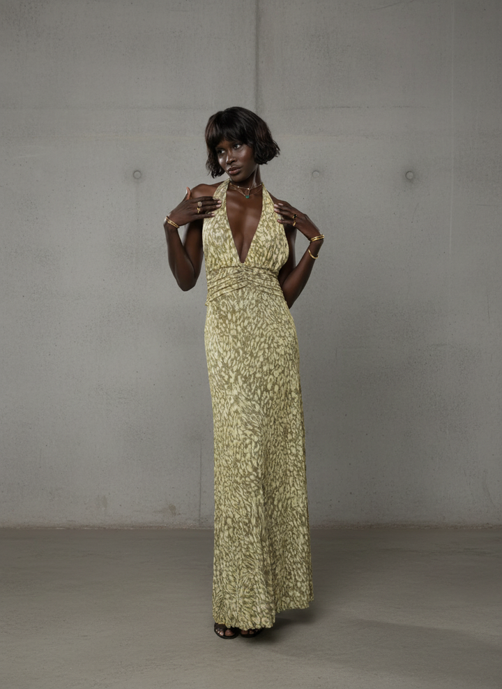 Bruna | Vestido Longo com Laço nas Costas