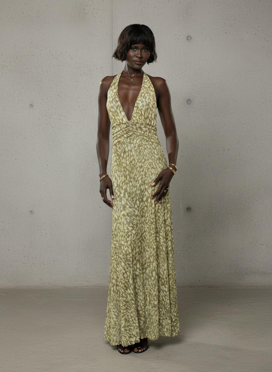 Bruna | Vestido Longo com Laço nas Costas